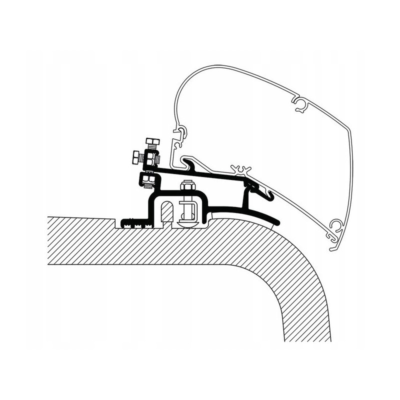 Thule omnistor ducato 06 awning roof adapter