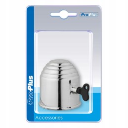 Lockable tow ball cap cover, chrome proplus