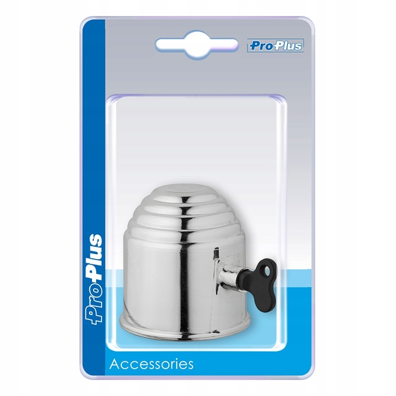 Lockable tow ball cap cover, chrome proplus
