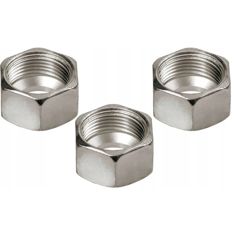 Installation nut, gas, galvanized steel, 8mm, 3 pcs