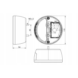 DPT10 rear combination trailer lamp, right and left