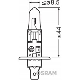 Bulb osram h1 12v 55w p14 5s 64150als