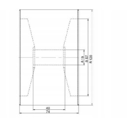 Ice roller for tow truck trailer 120 x 70