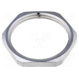 5 pcs x LAPP - 52103040 - Nut, M32, brass, nickel, Thk: 4mm, Spanner: 36mm, Thread: metric