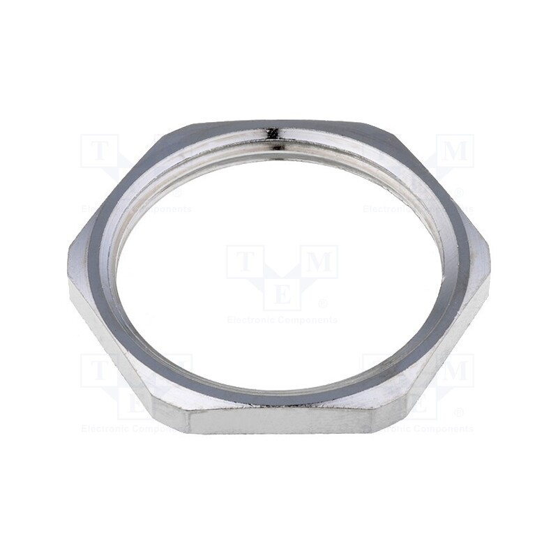 5 pcs x LAPP - 52103040 - Nut, M32, brass, nickel, Thk: 4mm, Spanner: 36mm, Thread: metric