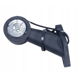 LED corner marker lamp ft 009c 12 24v, slanted, white and red