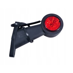 LED corner marker lamp ft 009c 12 24v, slanted, white and red