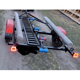 LED corner marker lamp ft 009c 12 24v, slanted, white and red