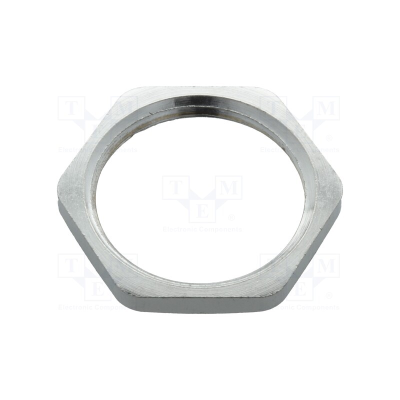 5 pcs x LAPP - 52003530 - Nut, PG16, brass, nickel, Thk: 3mm, Spanner: 26mm, Thread: PG