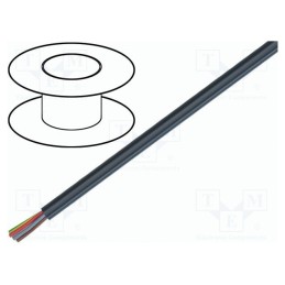 5 m x LAPP - 1120464 - Wire, ÖLFLEX® CLASSIC 100 BK POWER, 4G1.5mm2, unshielded, Cu