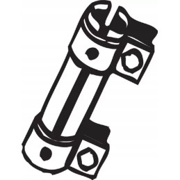 265119 pipe connector 56x125mm audi 100 c3 100