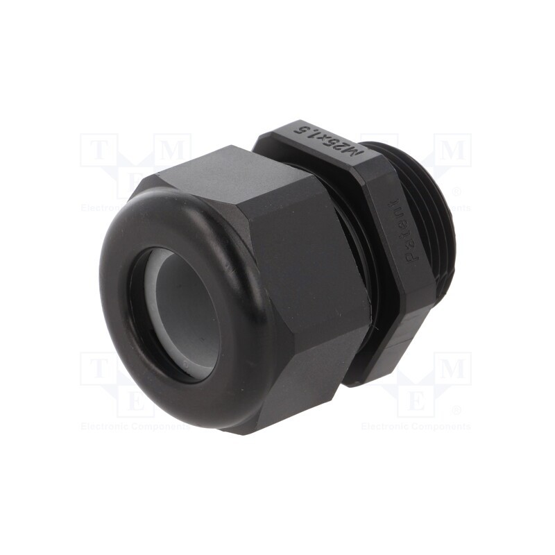 5 pcs x HUMMEL - 1.209.2501.51 - Cable gland, M25, 1.5, IP68, polyamide, black, UL94V-0, HSK-K
