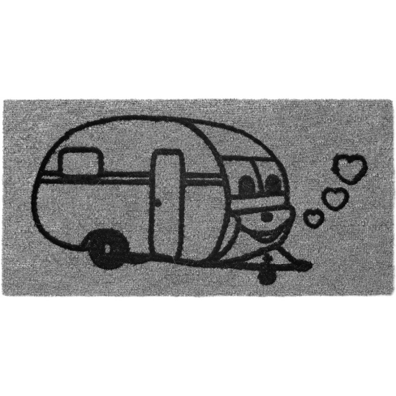 Derby flock trailer doormat 25x50cm