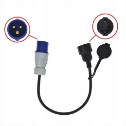 Cee Schuko reduction adapter for camper trailer