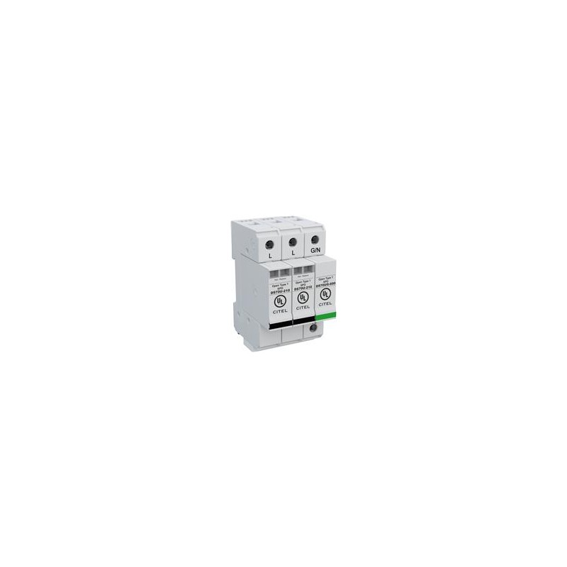 1 pcs : DS73US-120T/G - Industrial Surge Protectors Din Rail AC Power Surge Suppressor, 70kA max, 240/120V Split Phase, 2P+GSG