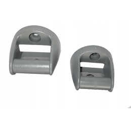 Small 2-piece mounting brackets for hanging ladder organizer tapes