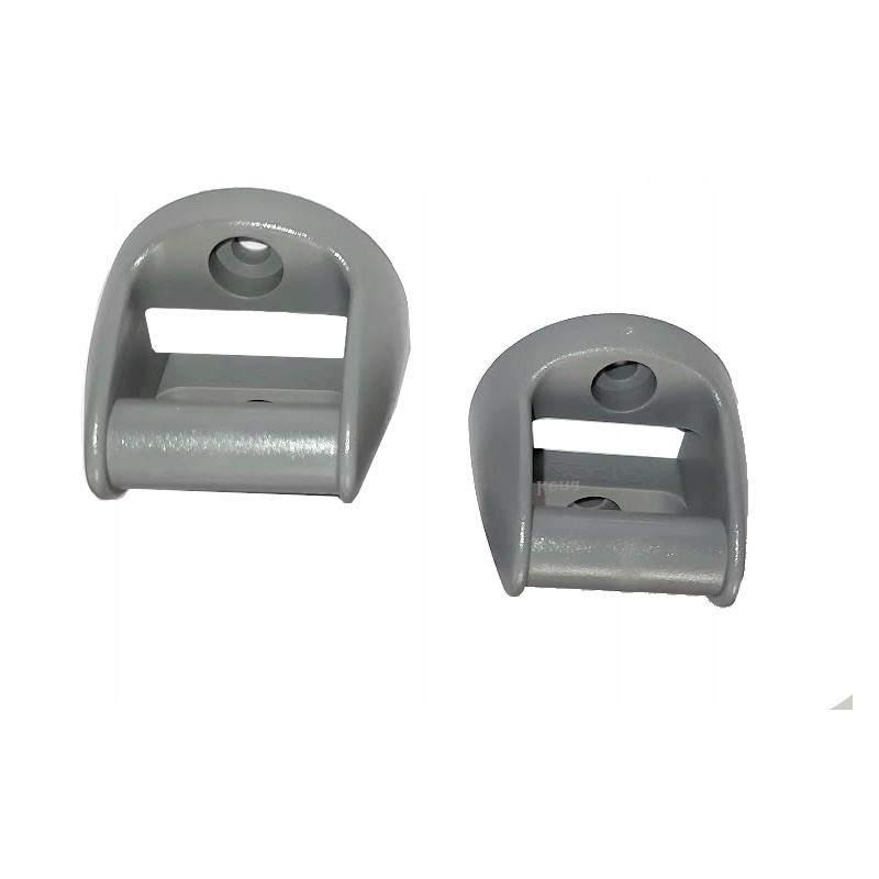 Small 2-piece mounting brackets for hanging ladder organizer tapes