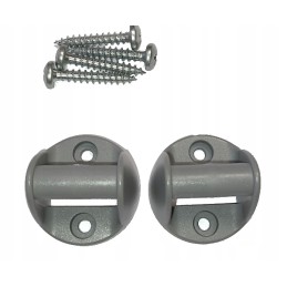 Small 2-piece mounting brackets for hanging ladder organizer tapes