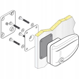 Fiamma camper door protection for wall, 3 pcs
