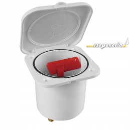 Battery main switch, lever with housing