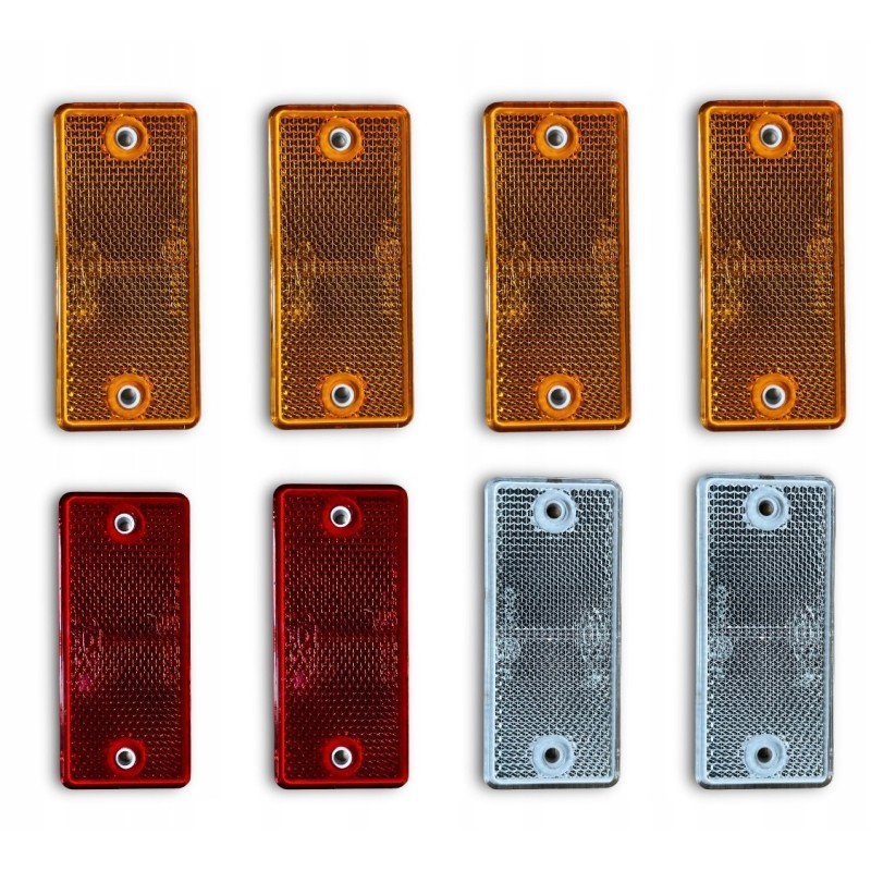 Set of reflective lamps for tow truck trailers, Fristom Dob 034