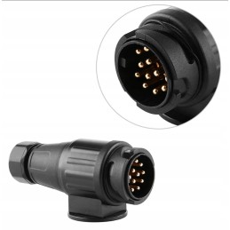 13 pin plug for trailer hitch socket, German, 13 pins, universal