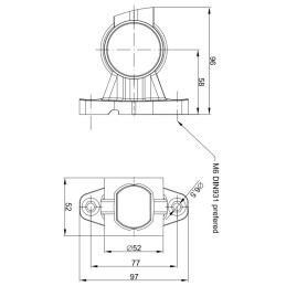 Marker lamp on a ft 140 arm, right LED