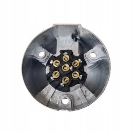 7 pin socket for a round aluminum trailer hitch