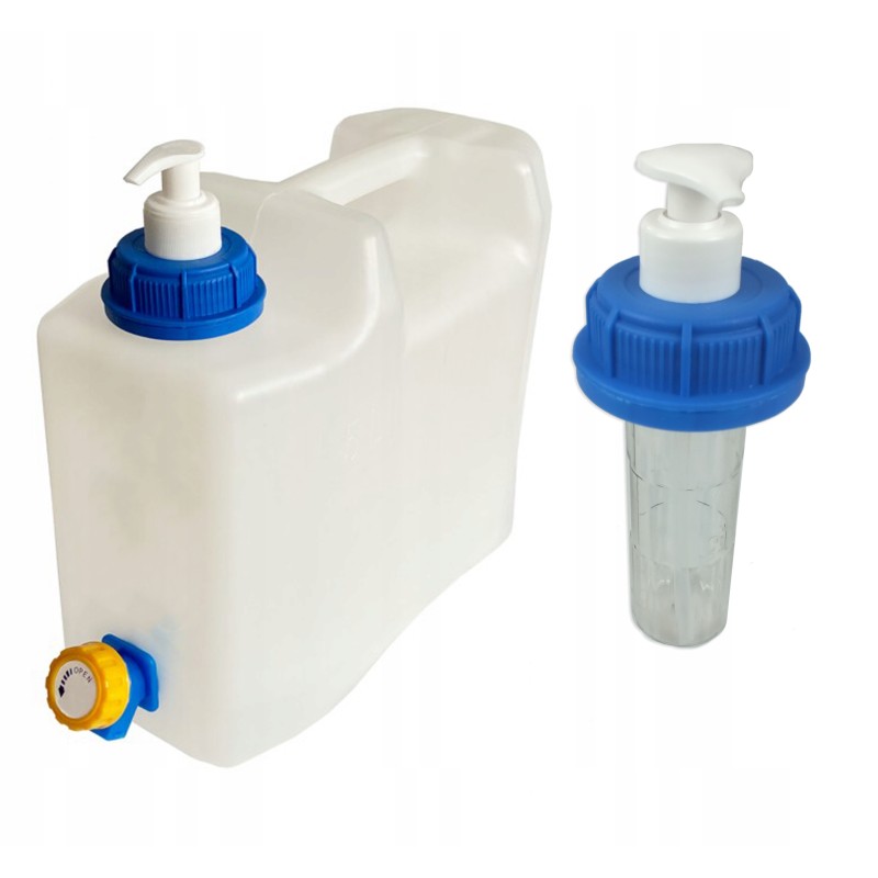 5l container, tank with dispenser tap