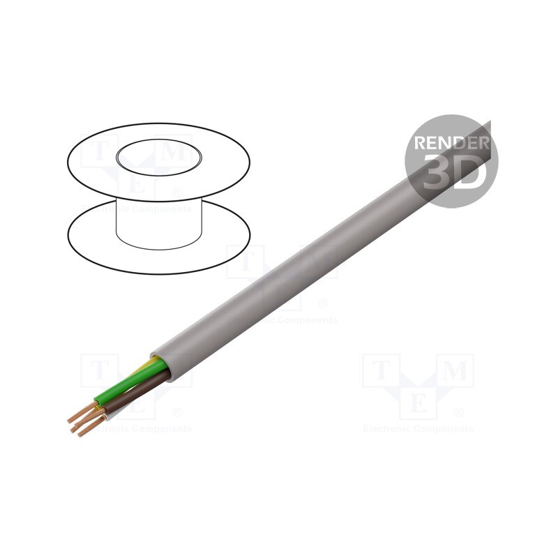 5 m x LAPP - 37122 - Wire, UNITRONIC® LiHH, 4x0.25mm2, unshielded, 60V, Cu, stranded