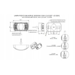 LED marker lamp Horpol LD 2227 white