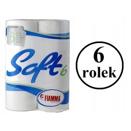 Dissolvable toilet paper 6 rolls fiamma soft