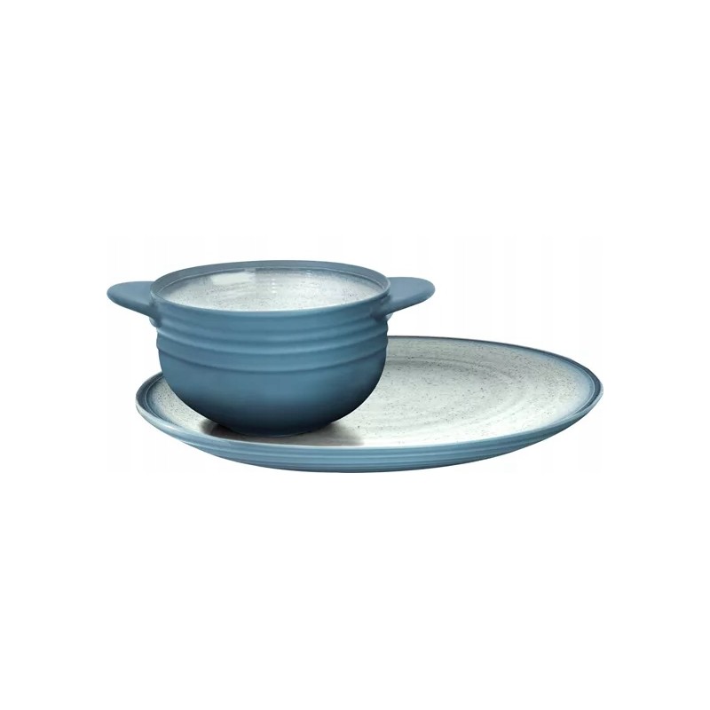 Brunner Tuscany bouillon plate with plate