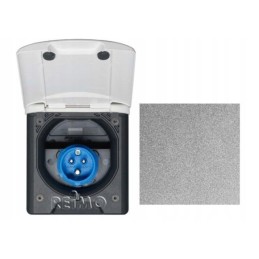 Tourist socket with magnetic closure