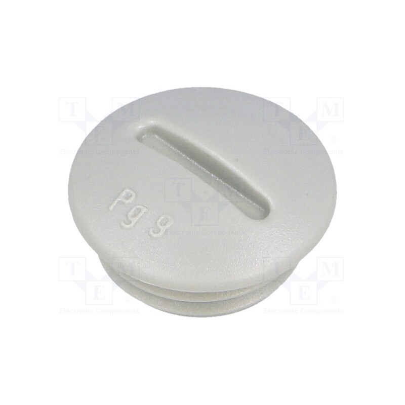 5 pcs x OBO BETTERMANN - 108 PG 9 - Stopper, PG9, polystyrene, light grey, 6mm