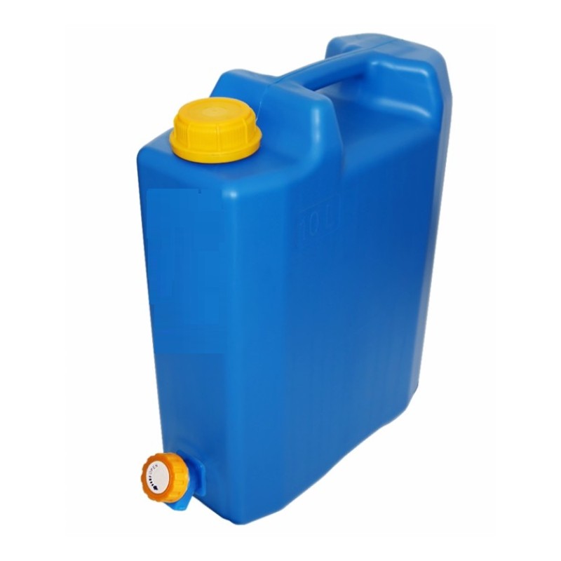 Bank container, water canister with tap, 10 liters