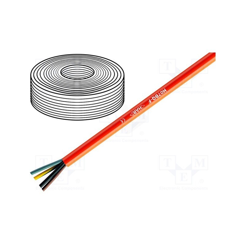 5 m x LAPP - 13610 - Wire, H05BQ-F,ÖLFLEX® 550 P, 2x1mm2, unshielded, 300V,500V, Cu