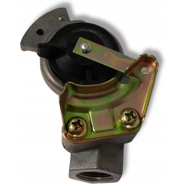 Black m22 soft pneumatic connector with valve