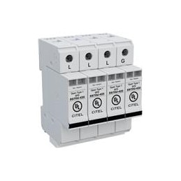 1 pcs : DS74US-600D - Industrial Surge Protectors Din Rail AC Power Surge Suppressor, 70kA max, 600V Delta. 4P