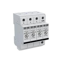 1 pcs : DS74US-277Y - Industrial Surge Protectors Din Rail AC Power Surge Suppressor, 70kA max, 480/277V , Single Phase,4P