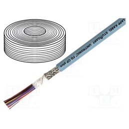 5 m x LAPP - 11139601 - Wire: data transmission, UNITRONIC® FD CP plus, 4x0.14mm2, grey