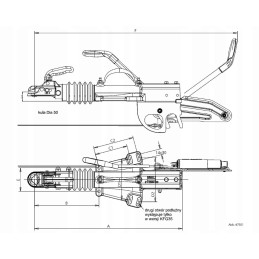 Knott KFG30A overrun device for 3t trailers