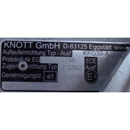 Knott KFG30A overrun device for 3t trailers