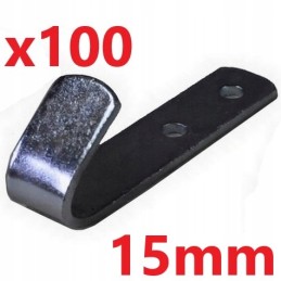 Hook, steel ship hook, medium, 15 mm, 100 pcs