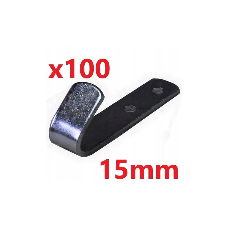 Hook, steel ship hook, medium, 15 mm, 100 pcs