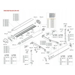 Fiamma f80s awning element, left leg support