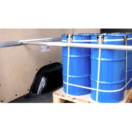 Airline rail cargo securing strip, 100 cm, aluminum