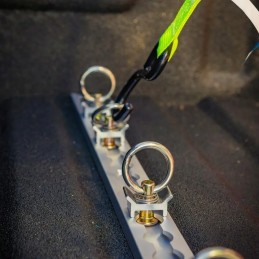 Airline rail cargo securing strip, 100 cm, aluminum