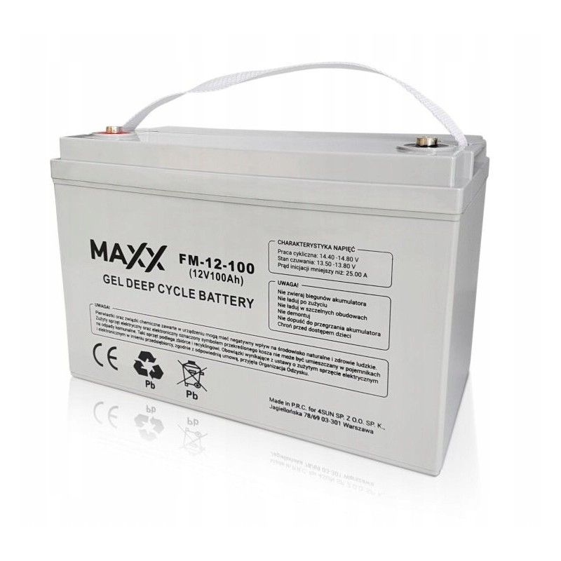 Maxx Deep Cycle 12 FM 100 100a gel battery