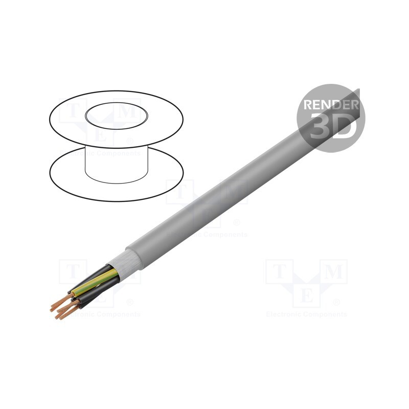 5 m x LAPP - 26322 - Wire: control cable, ÖLFLEX® FD CLASSIC 810 P, 5G0.75mm2, PUR